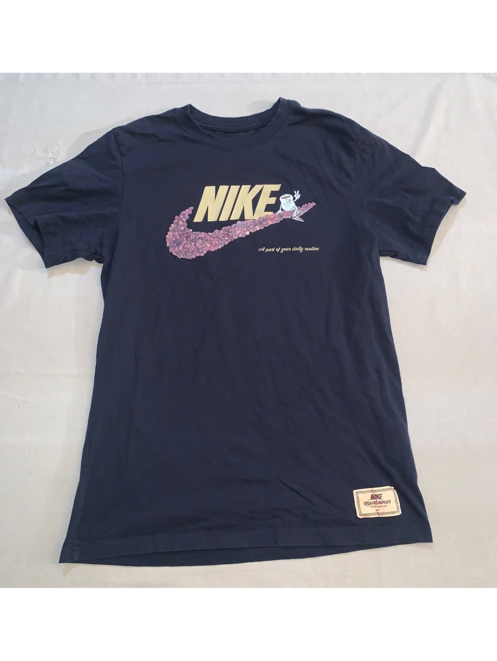 Nike The Nike Tee navy graphic T shirt